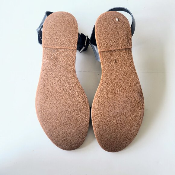 Madewell Black Leather Boardwalk Ankle Strap Gladiator Sandals 7.5 - Picture 7 of 11